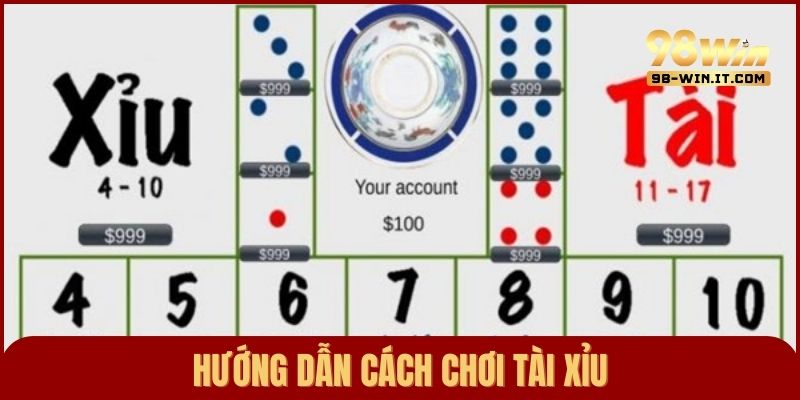 Hướng dẫn cách chơi tài xỉu đầy đủ nhất, người mới dễ dàng làm quen tham gia