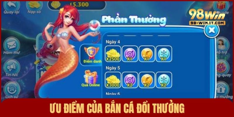 Ưu điểm nổi bật cuốn hút người chơi của game bắn cá đổi thưởng